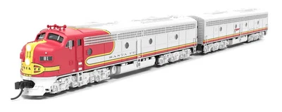 Broadway Limited N Scale 8810 E8 A/B ATSF #81L-81A PWD A/UNPWD B P4 DC/DCC/Sound - Image 1 of 4