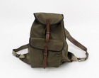 großer alter DDR Leinen Rucksack Grün Wandern Oldtimer Motorrad Wald Jagd Angeln
