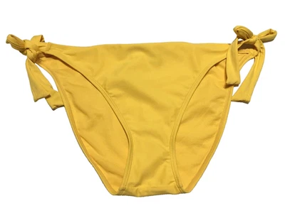 Shade & Shore 女式 XL 码 (16) 黄色侧领带低腰 Cheeky 比基尼底部 — 第 1/4 张图片