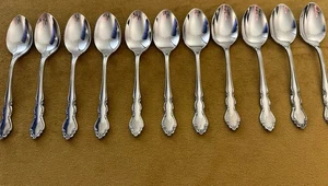 Oneida Dover Cube (11) TEASPOONS Heirloom Stainless - - Picture 1 of 19