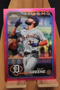 2024 Topps Chrome Riley Greene PINK - Picture 1 of 2