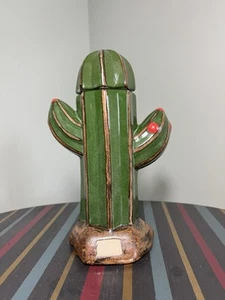 Empty La Cofradia Ed Cactus Reposada Tequila Ceramic Bottle - Picture 1 of 21