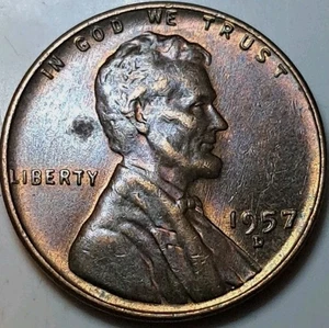 Centavo Lincoln Wheat 1957 D 1C RB rojo marrón - Imagen 1 de 2