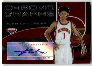 2004-05 Topps Chrome Josh Childress Chromographs #CH-JC Auto - Picture 1 of 2