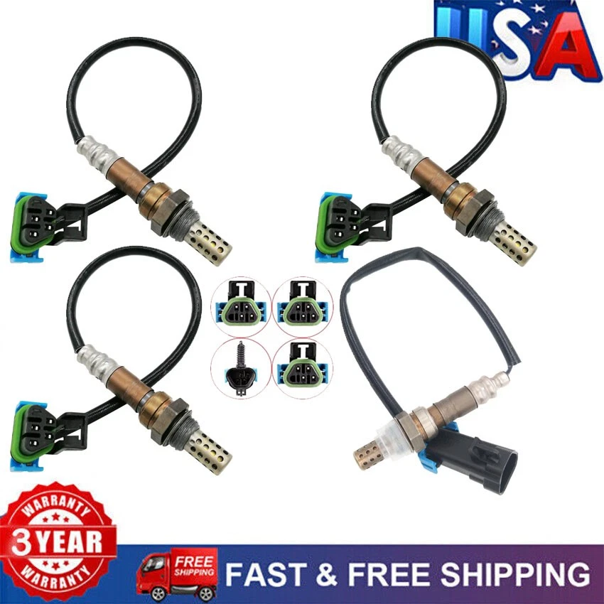 Juego de 4 sensores de oxígeno O2 para Chevrolet Silverado 2500 HD 2003-2006 8,1 L V8 Foto 1 de 4