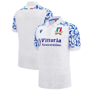 Italy Rugby Men's Shirt Macron 24/25 Away Authentic Pro Jersey - New - Picture 1 of 3