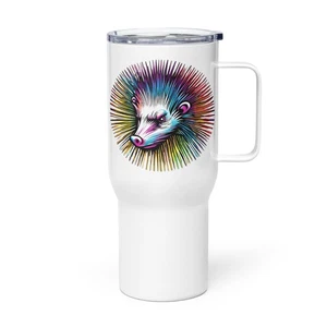 Reisebecher "Psychedelic Opossum" Possum Beuteltier Wildlife Geist Tier - Bild 1 von 7