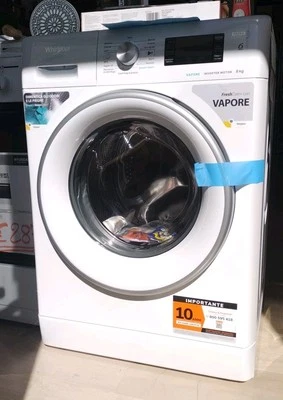 LAVATRICE WHIRLPOOL CLASSE A 8KG INVERTER VAPORE  - Immagine 1 di 4
