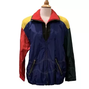 VTG Gallery Sport Vintage Color block Jacket Coat M Medium 1980' 90's - Picture 1 of 12