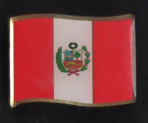SYMBOLIC COUNTRY PIN. FLAG OF PERU - Picture 1 of 1