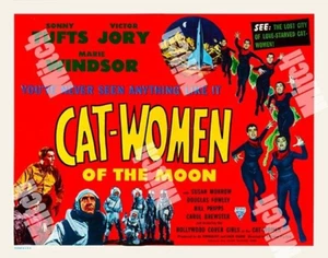 CAT WOMEN OF THE MOON 1954 LUNAR SURVIVORS WANT EARTH 11X14 HS LOBBY CARD HS - Picture 1 of 1