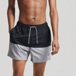 Superdry Men's Swim Bathing Suit Board Shorts Drawstring Swimsuit XL Trunks Nwt - Picture 1 of 4