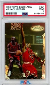 1998 Topps Michael Jordan Chicago Bulls GOLD LABEL Tough Insert Card GL1 PSA 9 - Bild 1 von 1