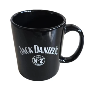 Jack Daniels Old No. 7 Black Ceramic Breakfast Coffee Gift Mug Hot Barware Drink - Picture 1 of 4