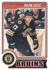 2014-15 O-Pee-Chee Boston Bruins Hockey Card #11 Milan Lucic