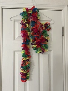 Lightweight Multicolor Crochet Scarf - Picture 1 of 2