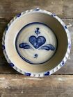 Vintage Hand Crafted Rowe Pottery Works Ironstone Pie Dish Salt Finish 1991 FLAW