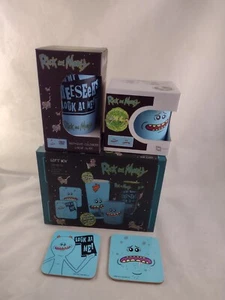Juego de caja de regalo de Rick and Morty taza de vidrio y posavases posavasadas - Imagen 1 de 1