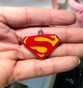 50 PCS cartoon Superman Charm bracelet necklace Pendants DIY Jewelry Making