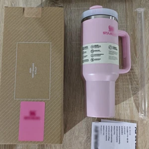 Thermobecher mit Strohhalm und Henkel 1200ml 40oz Kaffeebecher To Go mit Deckel~ - Bild 1 von 1