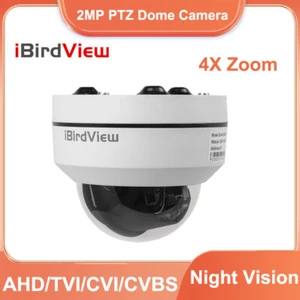 Cámara domo 1080P HD AHD/CVI/TVI/CVBS 4 en 1 PTZ zoom óptico 4X visión nocturna - Imagen 1 de 6