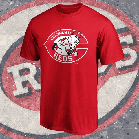 HOT SALE!! Cincinnati Reds Cooperstown Collection Logo T-Shirt Gift Size S-3XL Cover