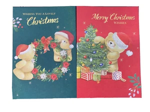 Hallmark Christmas Cards Traditional Pk2 Different Design - Bild 1 von 3