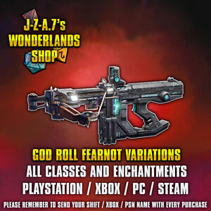PS/XBOX/PC Tiny Tina's Wonderlands GOD ROLL FEARNOT ASCENDED ELEMENTS PIXIE