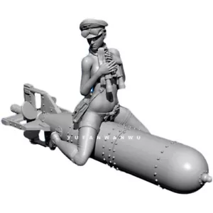 Kit de modelo de figura de resina completa Missile Girl escala 1/24 juguetes sin montar sin pintar - Imagen 1 de 2