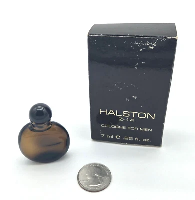 Halston Z-14 para hombres 0,25 oz / 7 ml Colonia Splash-On Mini NUEVO Fórmula de colección Foto 1 de 3
