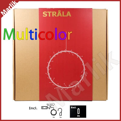 Ikea Strala LED Round Circle String Light Multi Color 14” Battery Operated, New - Image 1 of 2