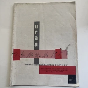 1959 NCAA Baloncesto Final Four Programa 3/20-21 Feria de Kentucky Louisville - Imagen 1 de 4
