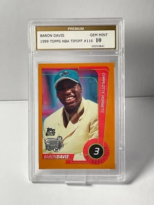 1999-00 Topps NBA Tipoff - No116 Baron Davis (RC) Оценка 10 КАК НОВЫЕ - Изображение 1 из 2