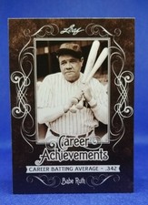 2016 Leaf Collection Career Achievements Babe Ruth #CA-01 HOF