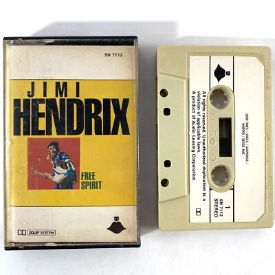 Jimi Hendrix Free Spirit Cassette Tape 1981 Canada Import Franco SN-7112 Tested - Image 1 of 4