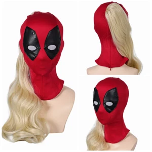 Ladypool Deadpool Kids Mask Wig Cosplay Prop Halloween Party Costume Accessories - Picture 1 of 12