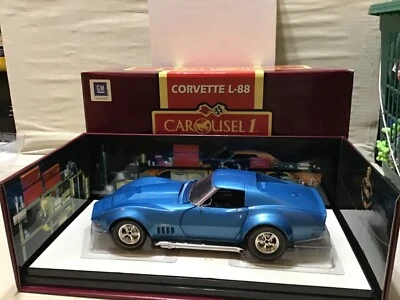 Corvette LeMans azul 1969 L-88 carrusel 1 Chevrolet 1/18 bonito GM #4605 dtd Foto 1 de 4