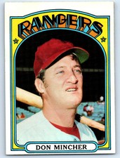 1972 Topps #242 Don Mincher   Texas Rangers