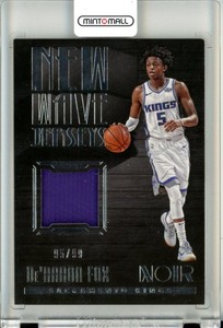2017-18 Panini Noir De Aaron Fox New Wave Jerseys Card 95/99