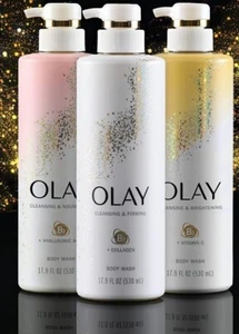 Olay Cleansing & Firming Body Wash for Women with Collagen 20 fl oz (Pack of 4) - Picture 1 of 2