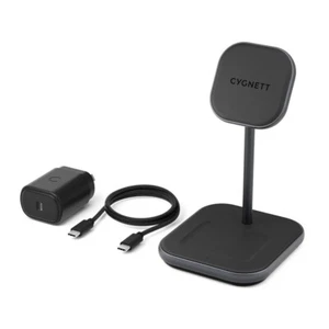 Cygnett 2-in-1 Magnetic Wireless Charger 15W - Picture 1 of 6
