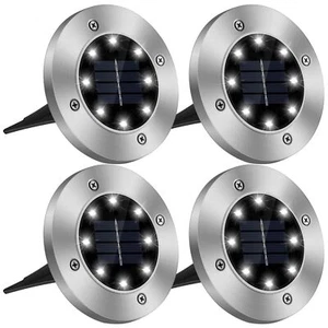 Disk Lights Upgraded Outdoor Ground Garden Landscape Lights for Patio Walkway - Picture 1 of 15