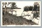 Devils Gap Lodge KENORA Ontario RPPC Vintage Photo Postcard (Tear) 1945
