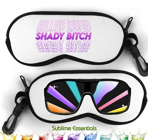 Shady Bitch Sun Rays - Eyeglass & Sunglass Case - Picture 1 of 2