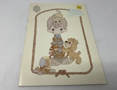 KEEP LOOKING UP Precious Moments Cross Stitch Book PM 19 9 Patterns Vintage - Image 1 of 4