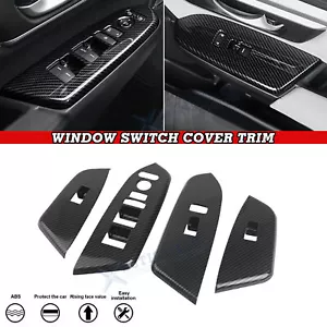 Carbon Fiber Black Inner Window Switch Panel Cover Trim For Honda CR-V 2017-2022 - Bild 1 von 10