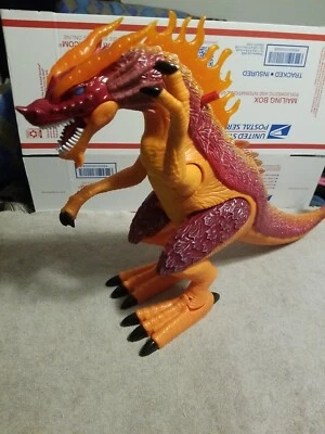 Remote Control Dragon Figurine for parts no controller no wings lights up and  - Image 1 of 4