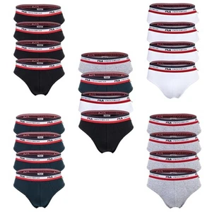 Fila Men's Briefs, Multipack - Briefs, Logo Waistband, Cotton Stretch, Plain - Picture 1 of 29