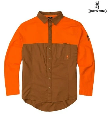 Browning фазанов навсегда средний вес длинным рукавом охотничья рубашка, размер 3XL, новый с Ярлыками - Изображение 1 из 2