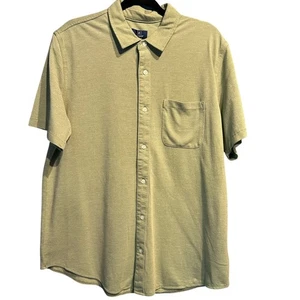 Maglia George con bottoni manica corta verde salvia nuova con etichetta grande lavoro business casual - Foto 1 di 8